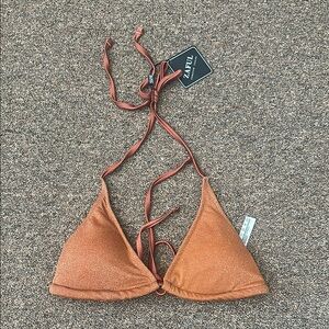 Zaful Copper Triangle Bikini Top